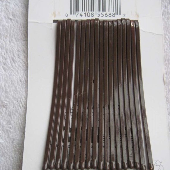 18 Conair Brown Strong Hold Pins Secure Hold Thick Hair Metal Styling Bobby Pin - Picture 3 of 5